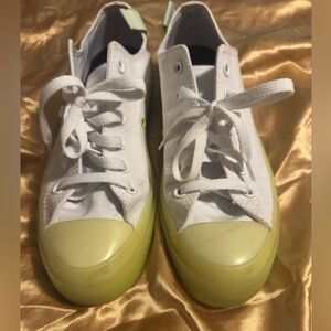 Converse White and Yellow Women's Sneakers